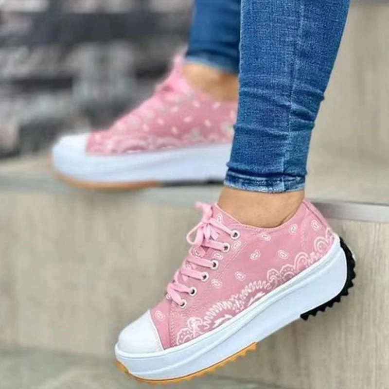 Women Canvas Sneakers Comfort Platform Design Shoes 2022 Low Top Female Casual Fashion Lady Sports Footwear Zapatillas Mujer New