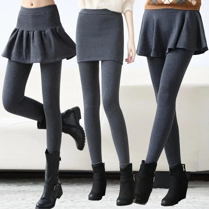 Light Grey/Dark Grey/Black Fleece Pants-Skirt SP14184