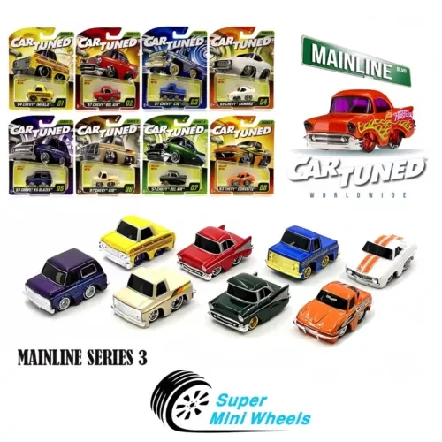 Dronehint Car Tuned 1:64 Series 3 - 2025 Assortment 8 Pcs set Factory Box Toy