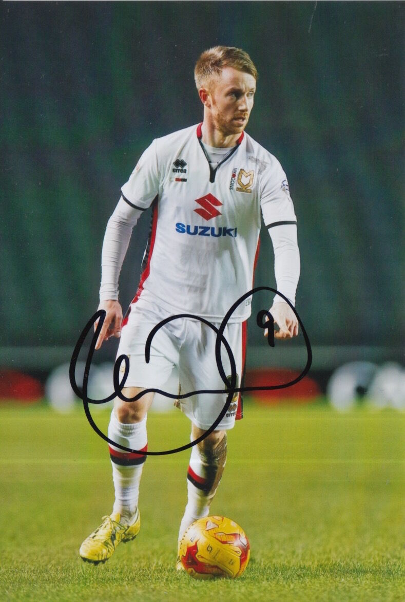 MK DONS HAND SIGNED DEAN BOWDITCH 6X4 Photo Poster painting 1.