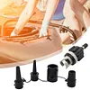 Air Valve Conversion Head with Air Valve Nozzles for Inflatables (3-in-1 Set)