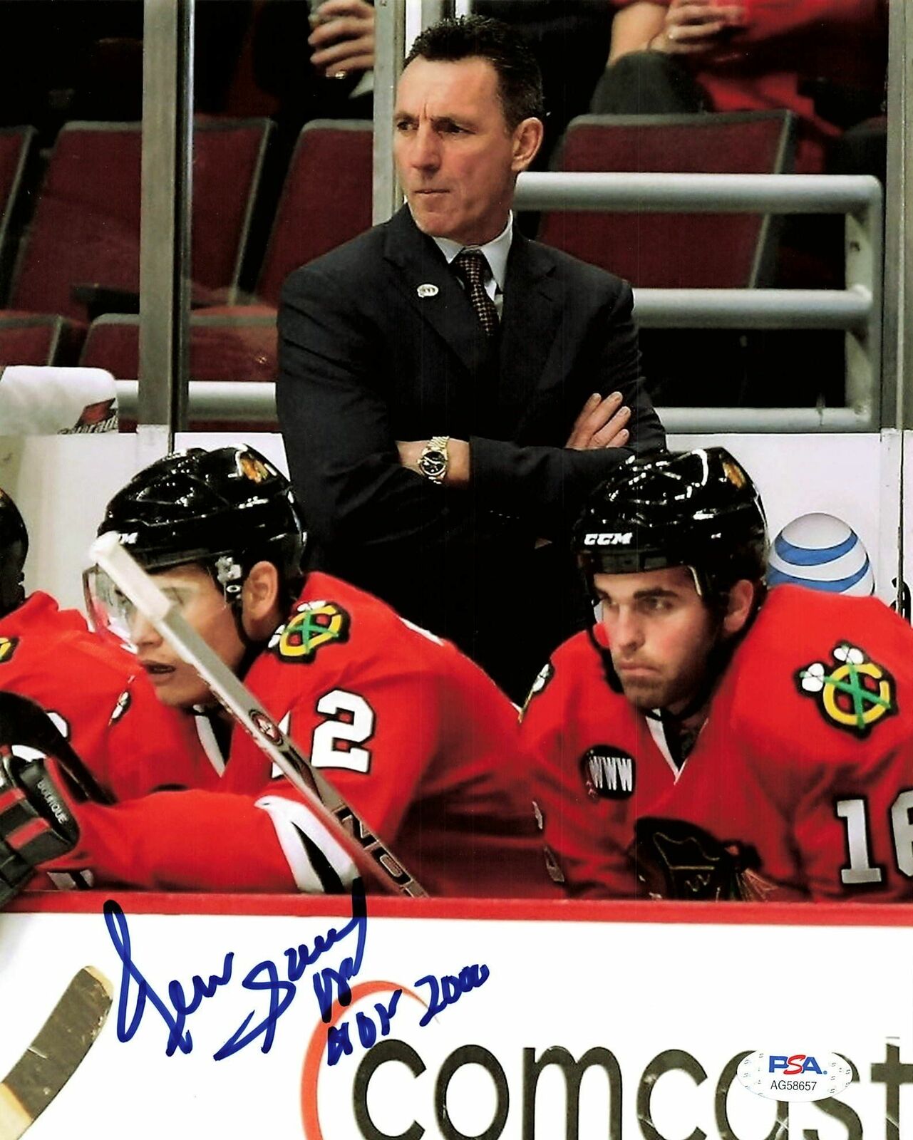 Denis Savard signed 8x10 Photo Poster painting PSA/DNA Chicago Blackhawks Autographed