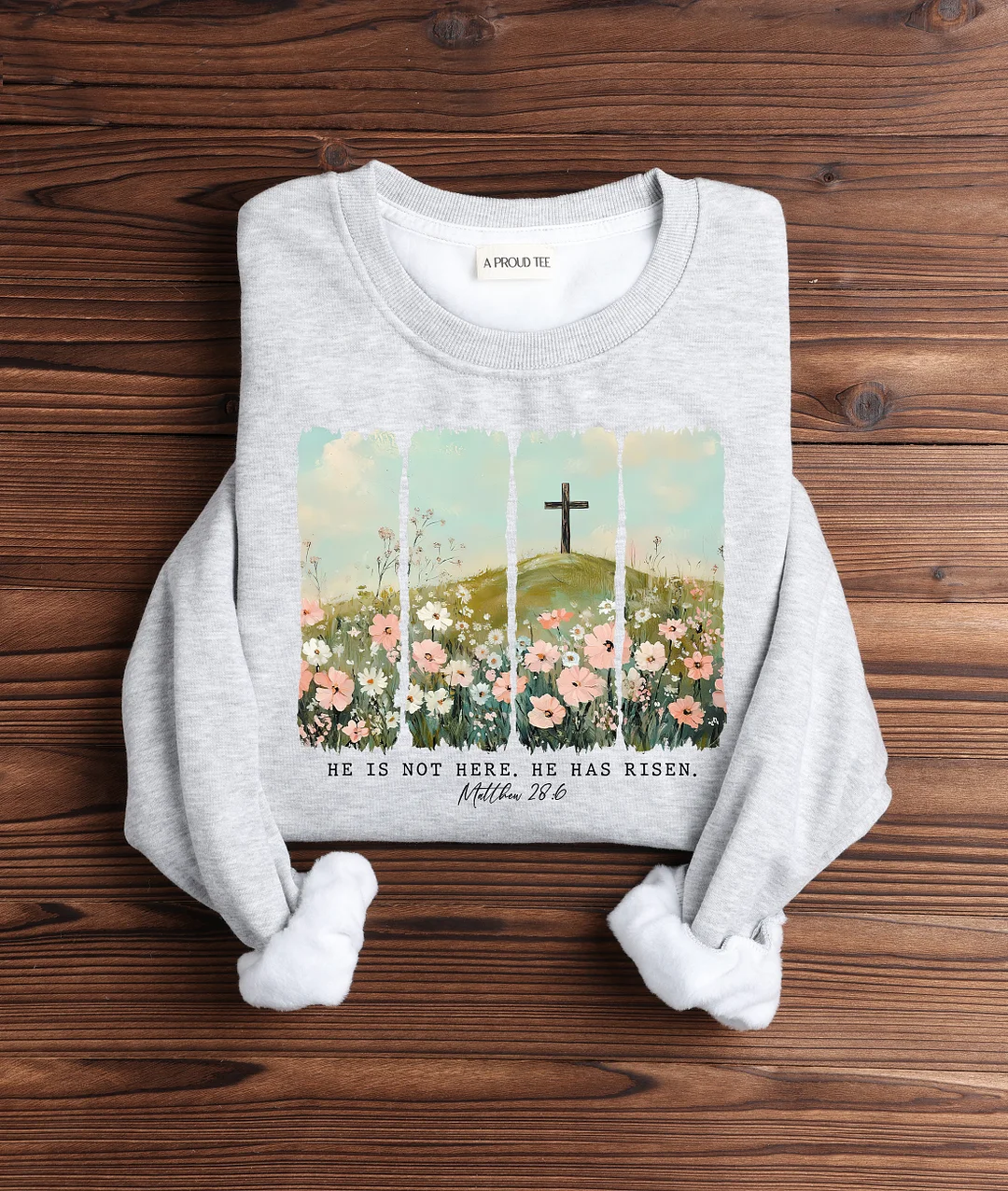 Easter He Has Risen Sweatshirt