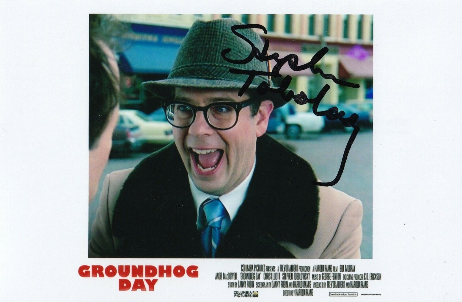 Stephen Tobolowsky REAL hand SIGNED 4x6 Groundhog Day Movie Photo Poster painting #3 COA