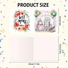 6Pcs anniversaire animal-bricolage carte de voeux