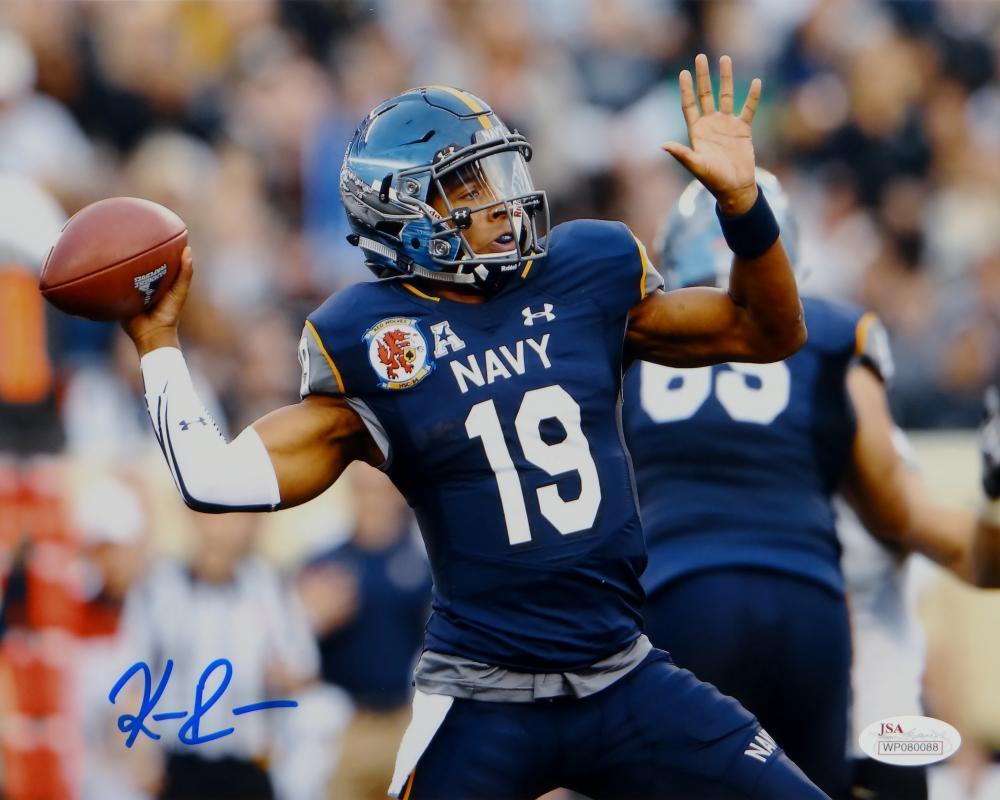 Keenan Reynolds Autographed Navy Midmen 8x10 Passing Photo Poster painting- JSA W Auth