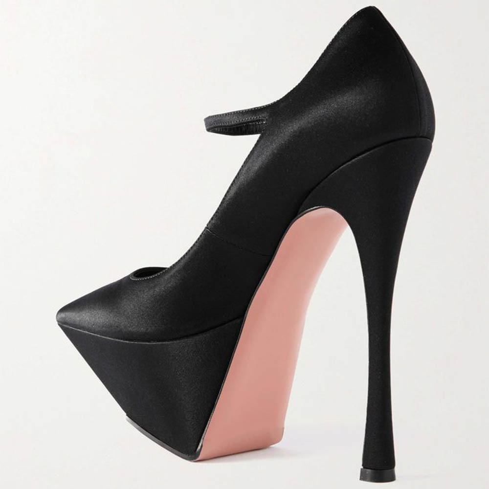 Point Toe Platform Stiletto Pumps main image 1