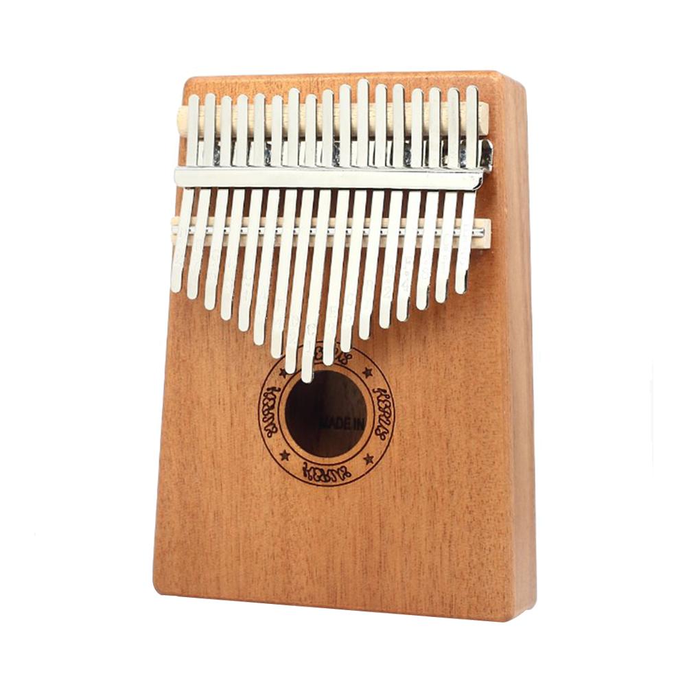 

17 Keys Kalimba Wood Mahogany Thumb Piano with Tuning Hammer Cloth Sticker, 501 Original