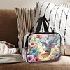 DIY Hummingbird Diamond Art Rhinestone Makeup Bag Transparent PVC Storage Pack
