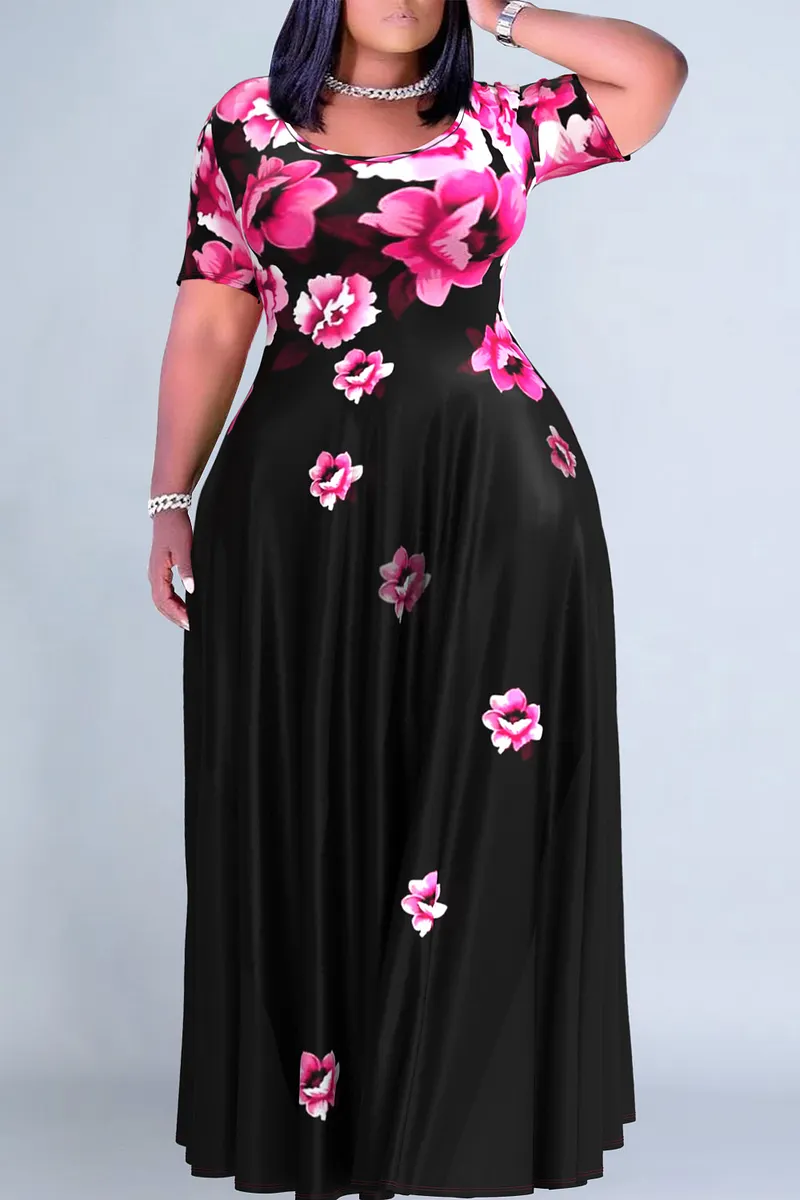 open lace back dress One Shoulder Pink Plus Size Black Bridesmaid Dress QB3039 US2 / Custom Color main image 0