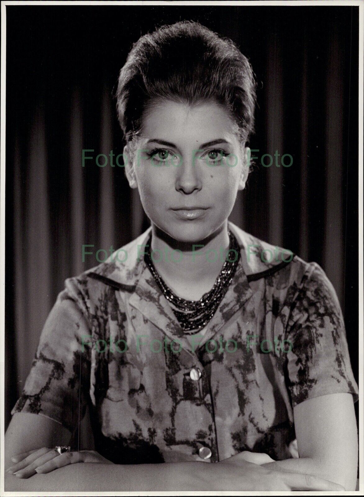 Edith Grobleben TV Vintage Press Photo Poster painting R?hnert (UN-204