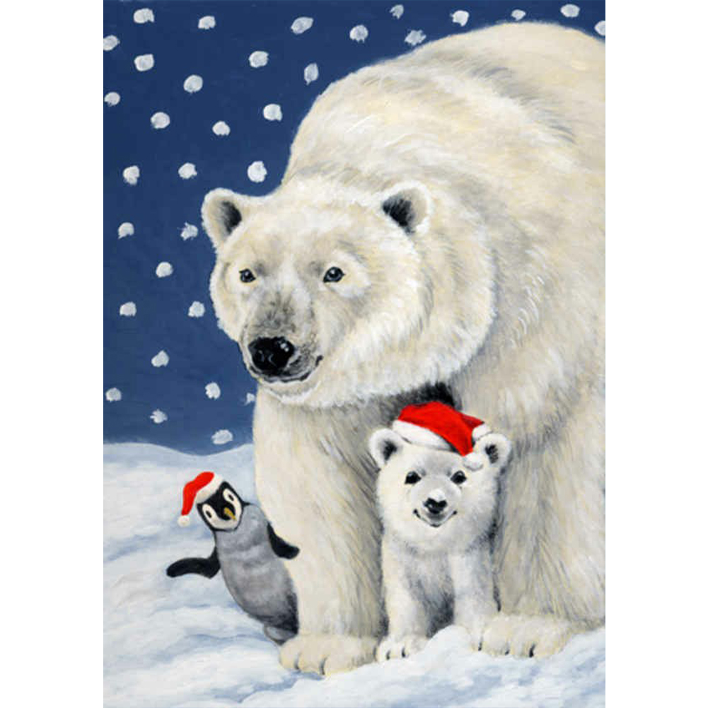 

Polar Bear Penguin - Round Drill Diamond Painting - 30*40CM, 501 Original