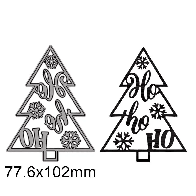 Christmas tree with snowflake Metal Cutting Dies For DIY Scrapbook Cutting Die Paper Cards Embossed Decorative Craft Die Cut New