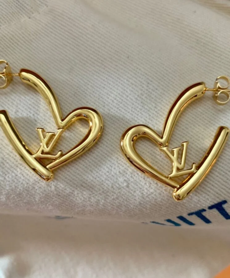 Louis Vuitton 2021-22FW Fall In Love Earrings Pm (FALL IN LOVE HEART  EARRINGS PM, LIMITED EDITION, M00463)