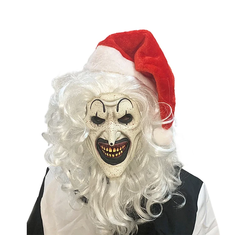 Horror Movie Terrifier 3 (2024) Art The Clown Mask Cosplay Accessories Halloween carnival Props