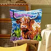 Animal-DIY Latch Hook Rug Pillowcase Kits 43*43cm