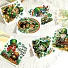6PCS Diamond Painting St. Patrick's Day Goblin Greeting Cards Postcards with Envelopes