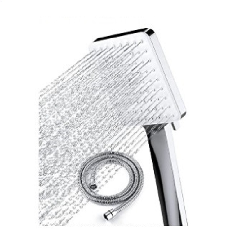 

6-function square hand-held shower set (shower + 1.5m hose), 501 Original