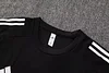 Joyfball 2025/2026 Real Madrid Short sleeve pre-match training Black Jersey+Shorts  1:1 Thai Quality