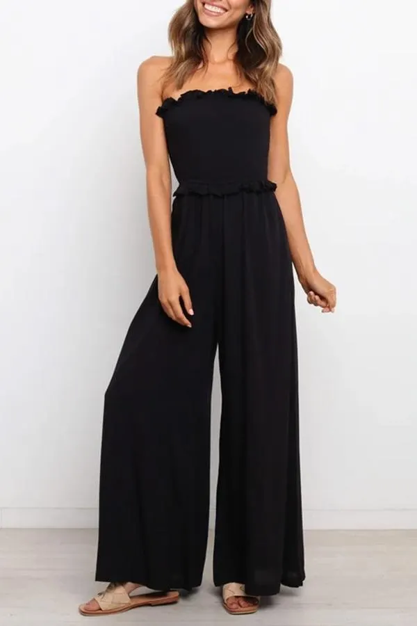Count On Me Strapless Utility Jumpsuit