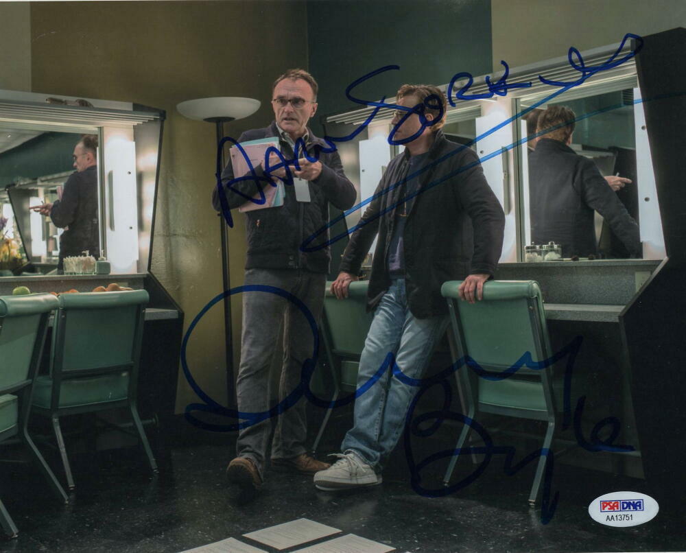 DANNY BOYLE & AARON SORKIN SIGNED AUTOGRAPH 8X10 Photo Poster painting - STEVE JOBS MOVIE PSA