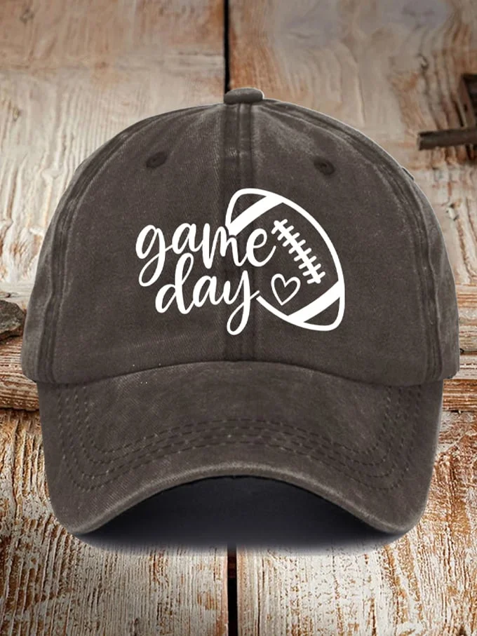 Men's and Women's Game Day Football Print Hat
