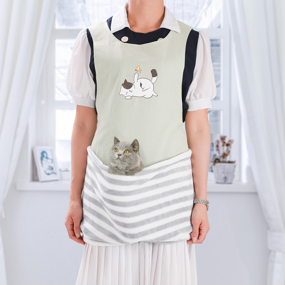 

Cat Holder Carrier Apron Velvet Pet Sleeping Apron with Pocket Pet Supplies, 501 Original