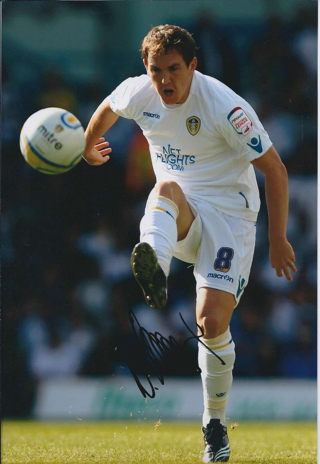 Neil KILKENNY SIGNED COA Autograph 12x8 Photo Poster painting AFTAL Leeds United