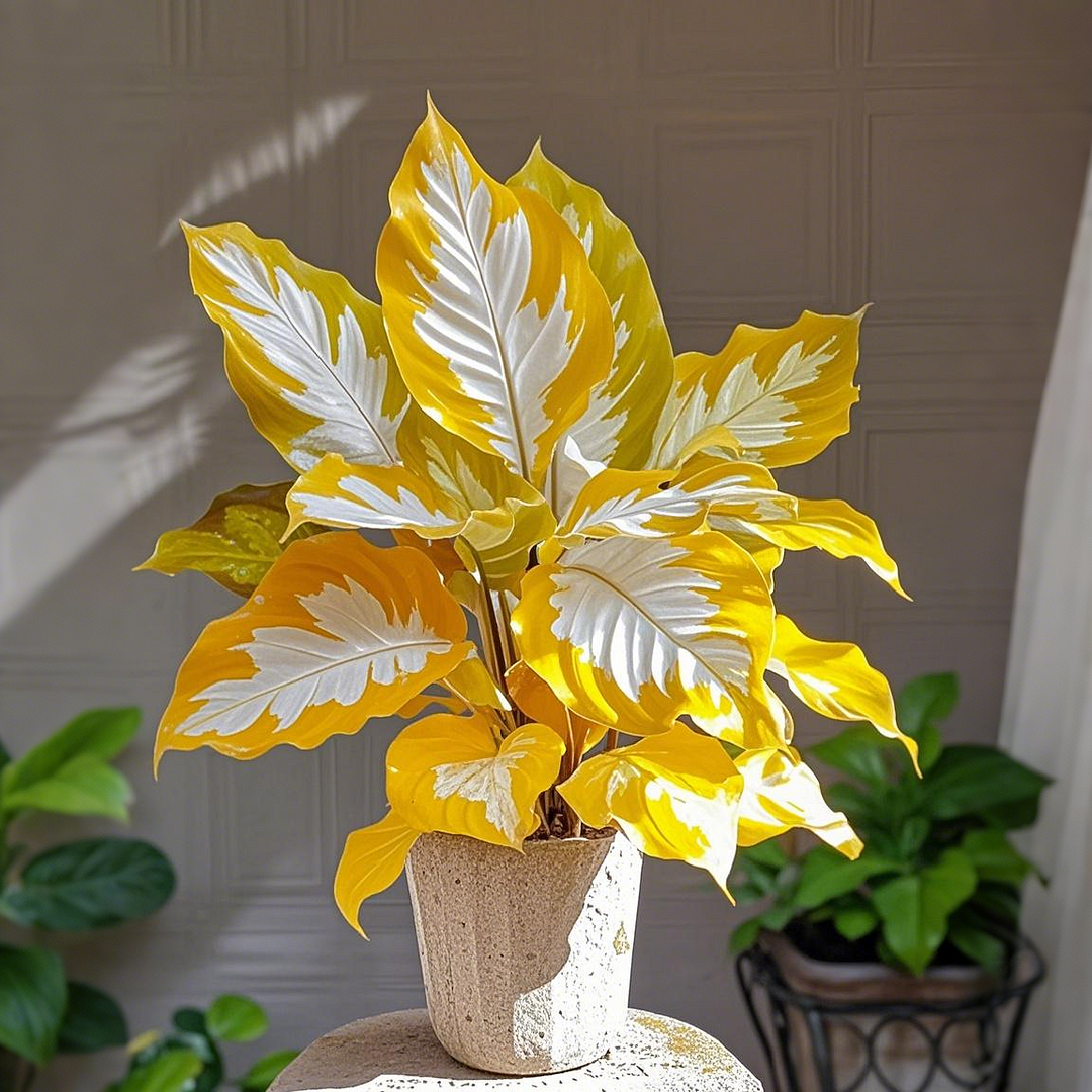 Golden Glow-Potted Alocasia Bulbs 🍃