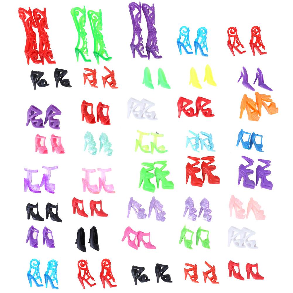 

40 Pairs Doll Shoes Fashion Cute Colorful Assorted Shoes for Doll (Random, 501 Original