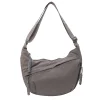 Women's Fashion Plain Color Nylon Crossbody Bag