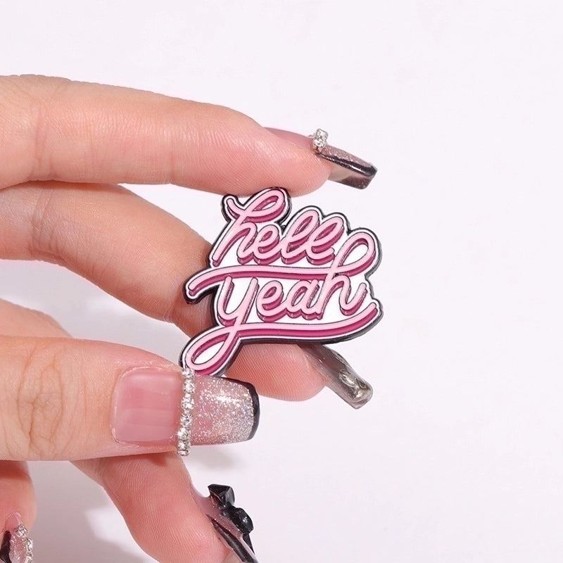 Minimalist Pin Letter Alloy Plating Unisex Brooches