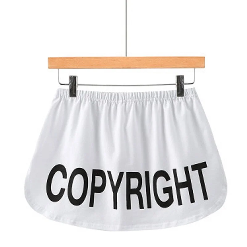 Women Fake Fashion False Shirt Tail Blouse Hem 2021 top New Cotton Detachable black Underskirt UK skirts womens mini skirt