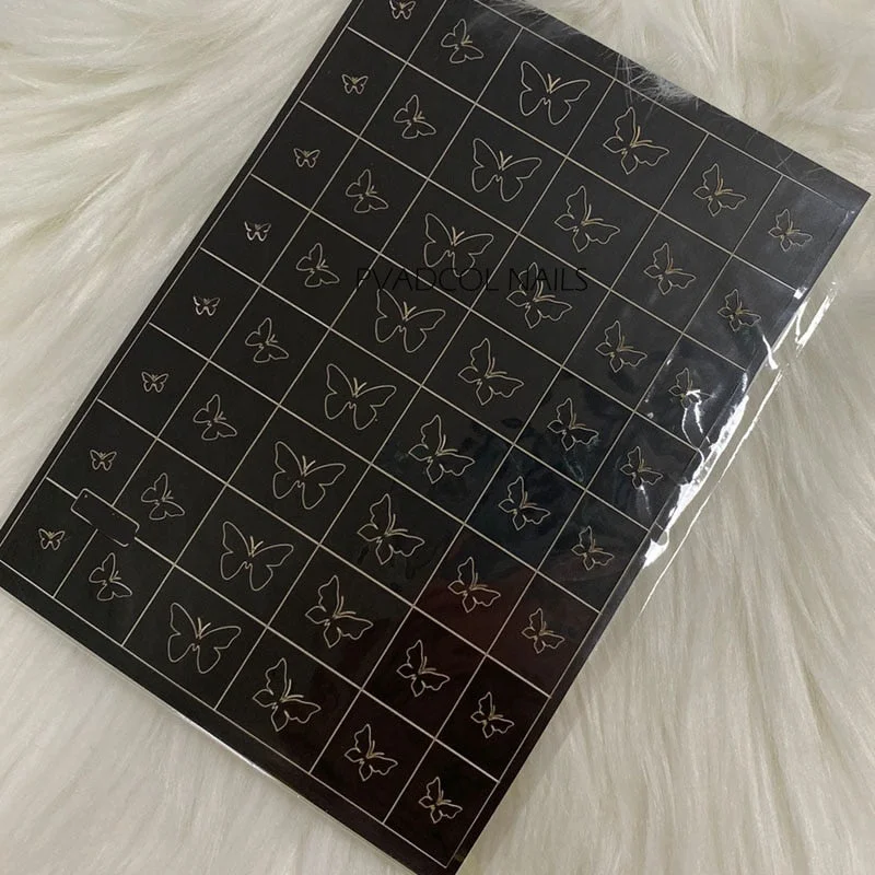 Nail Art Airbrush Stencils for Fun Prints Sticker Decals Airbrush Nails Trendy Salon Manicure Supply-Nail Inspo