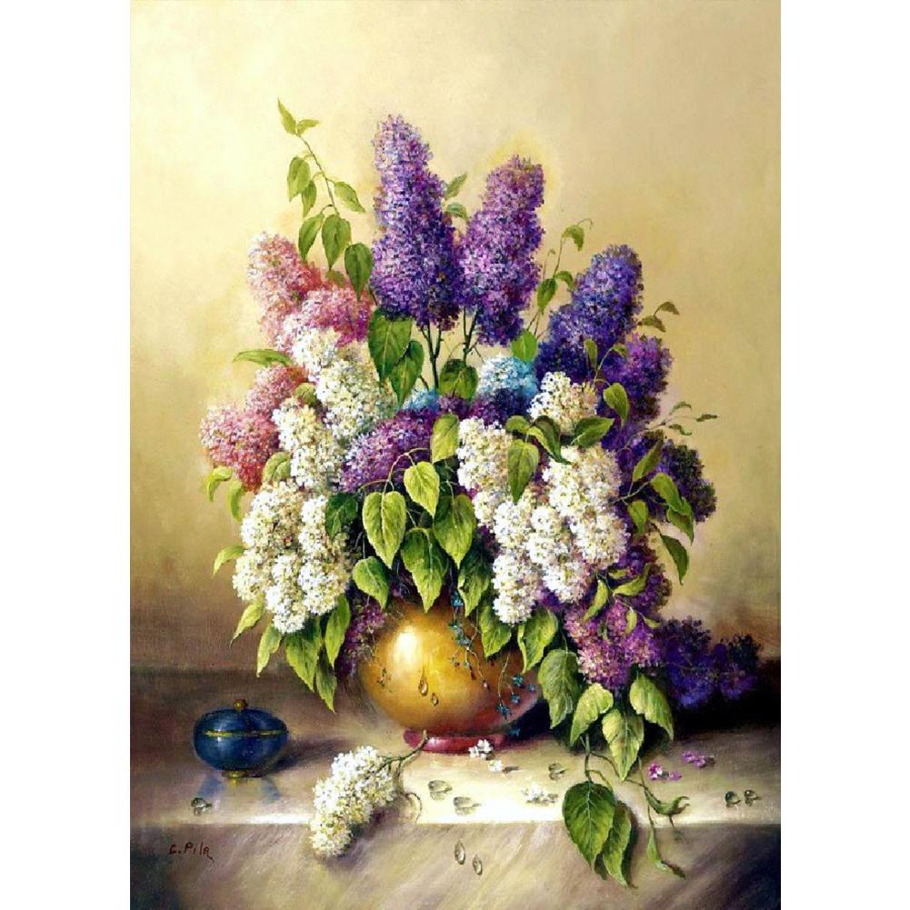 

30*40CM-Round Drill Diamond Painting-Bouquet, 501 Original