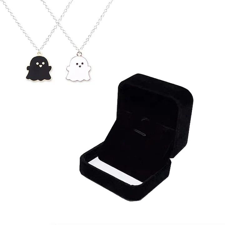 👻Early Halloween Sale 👻 Customized Matching Boos Necklace( 2 necklace in 1) 