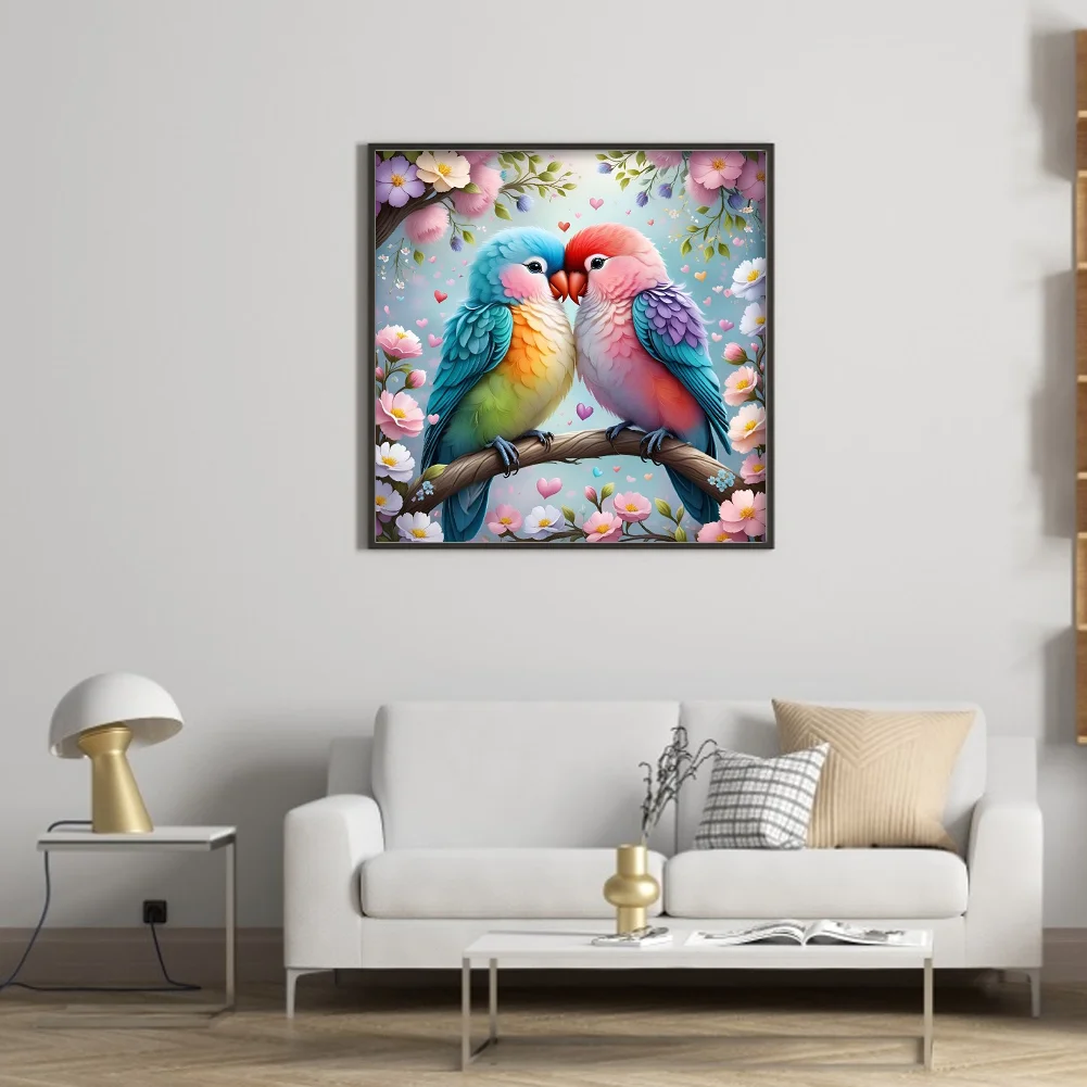 Diamond Painting - Full Round Drill - A Bird In Bloom(Canvas|40*40cm)