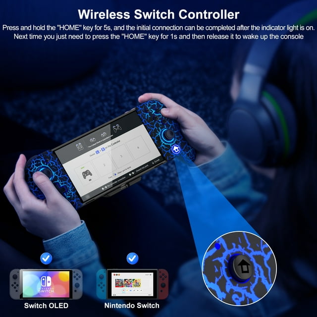 Beboncool switch controller for switch joy con one piece joypad