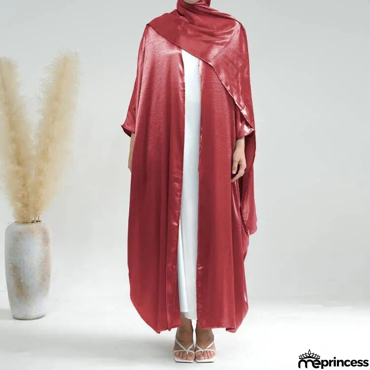 Women's Arabian V-Neck Polyester Full Sleeve Solid Pattern Abaya