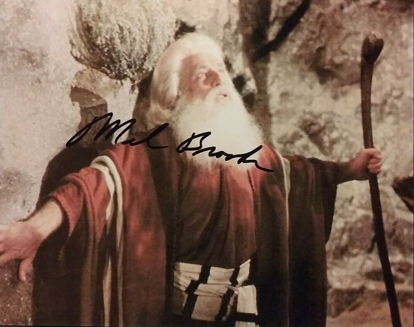 Mel Brooks signed 8 x 10