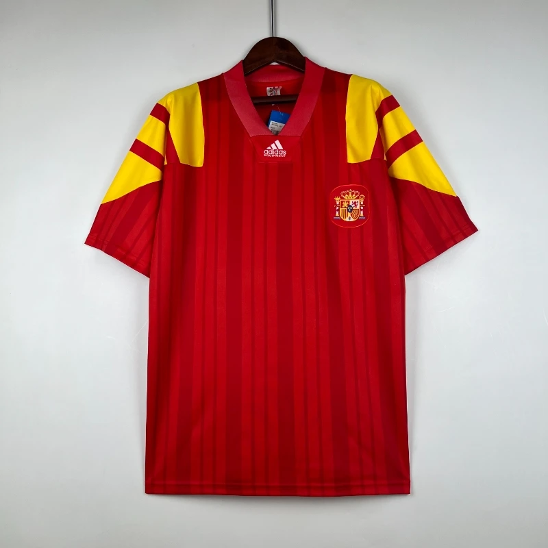 Retro 1992-94 Spain Soccer Jersey Home