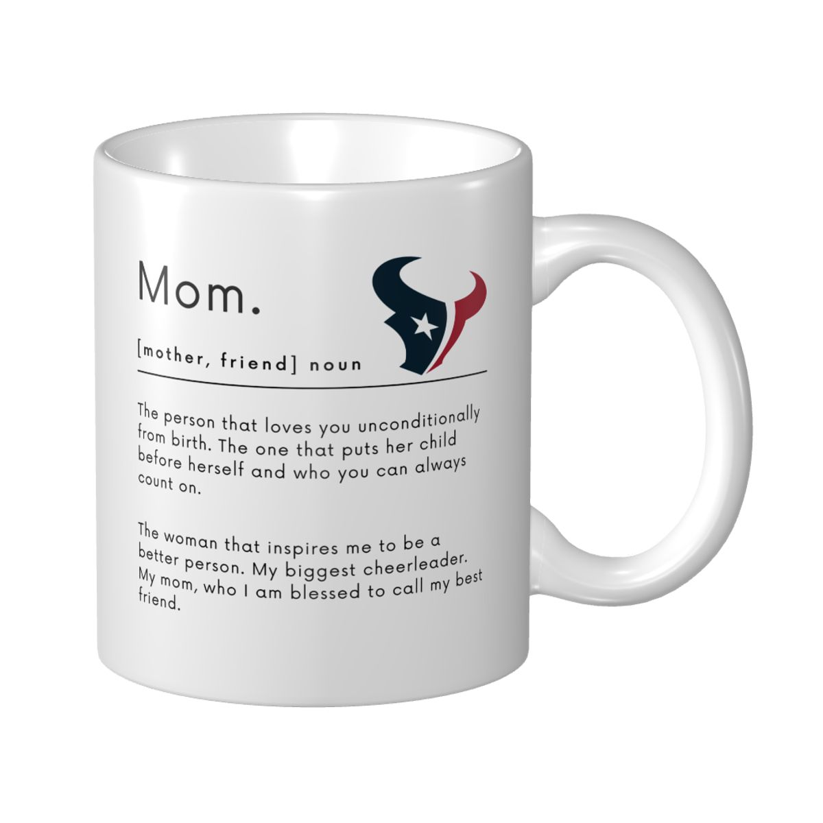 Houston Texans Mom Dictionary Mother's Day Mug