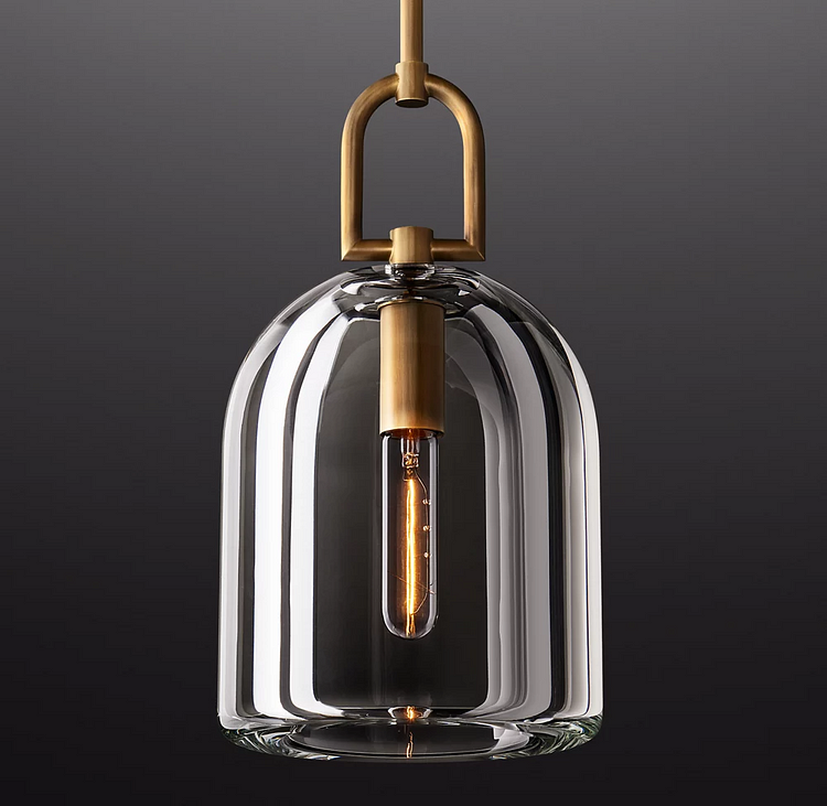 Botanist Cloche Crystal Pendant Light Vjlight