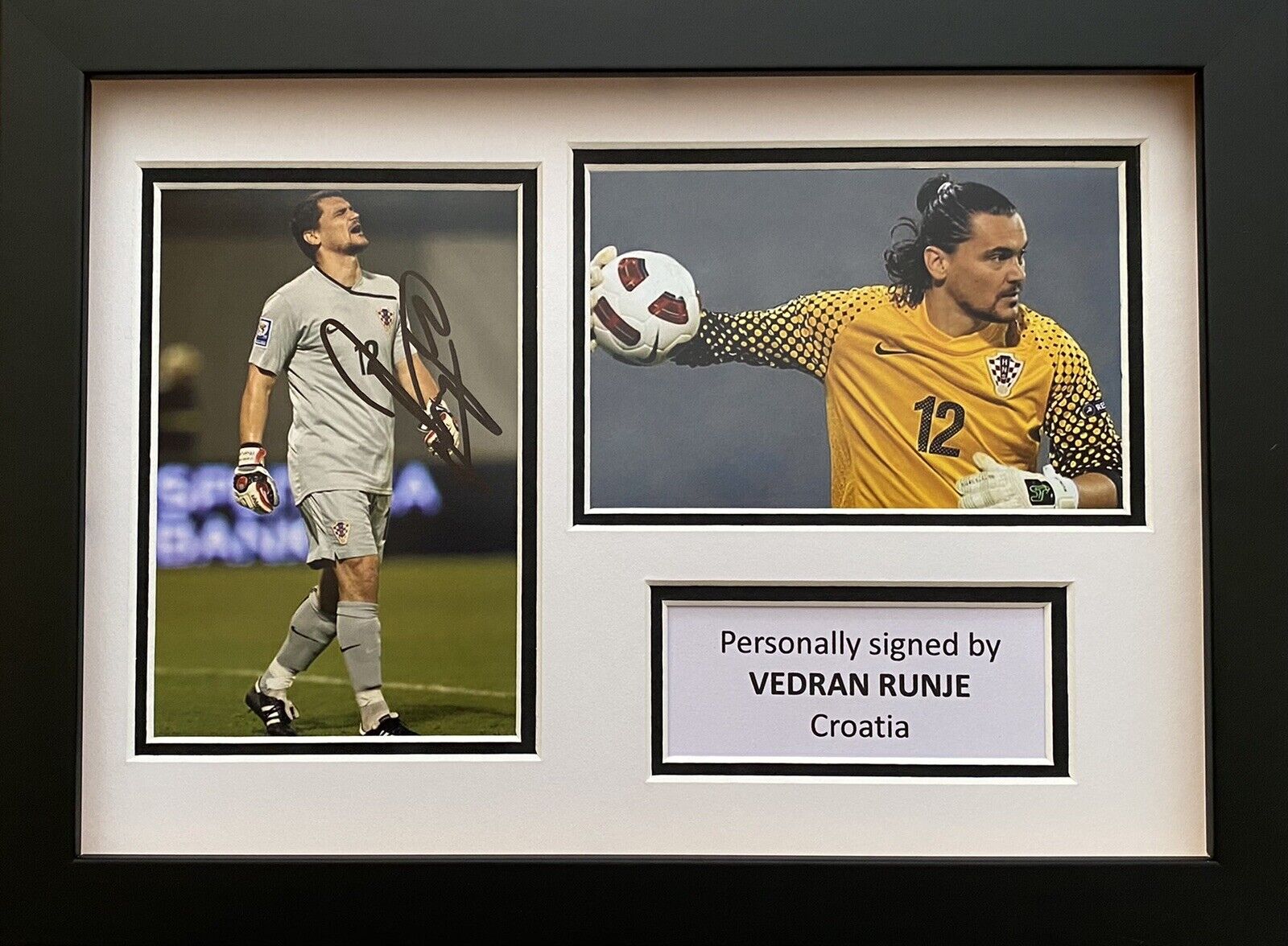 Vedran Runje Hand Signed Croatia Photo Poster painting In A4 Frame Display