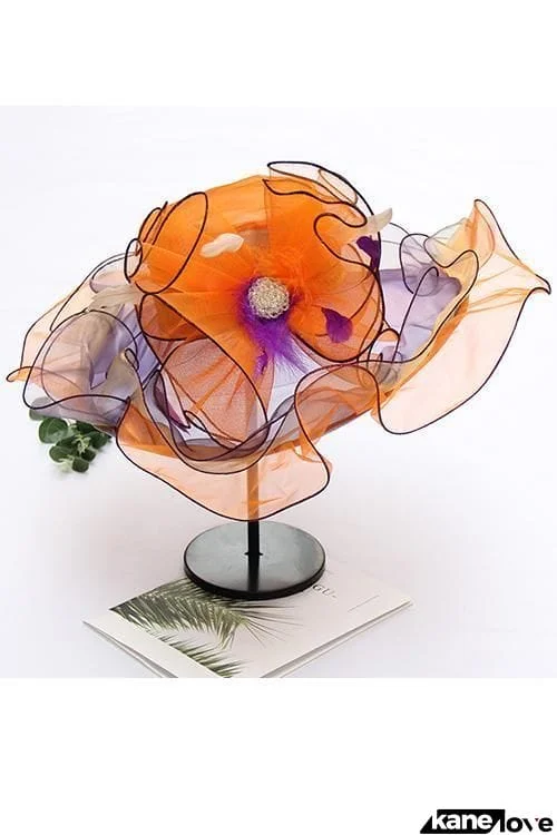 Organza Layer Flower Hat