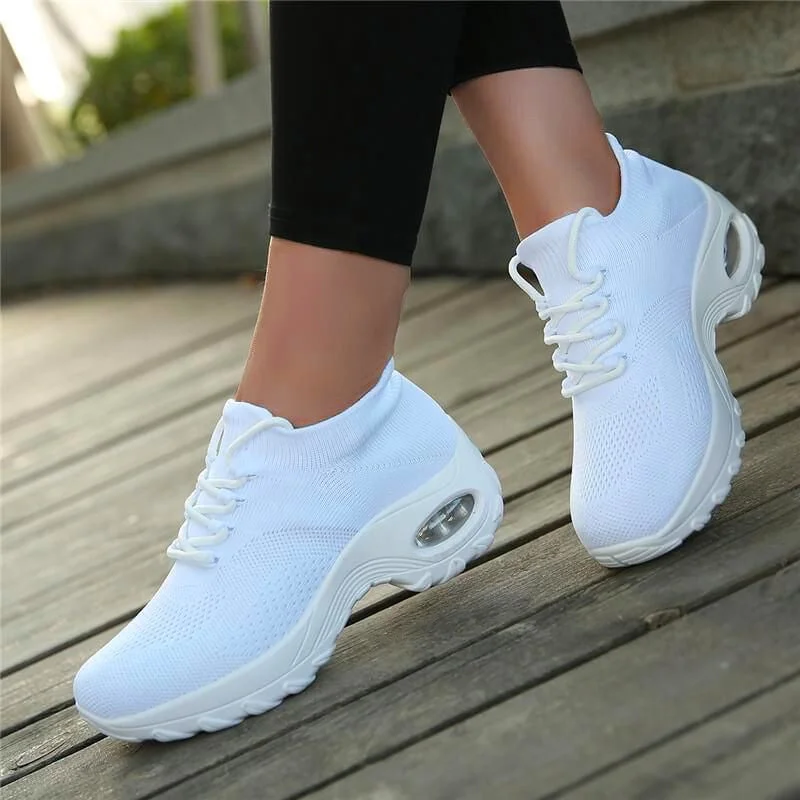 Fortuna Lace Up Running Shoes Platform Sneakers