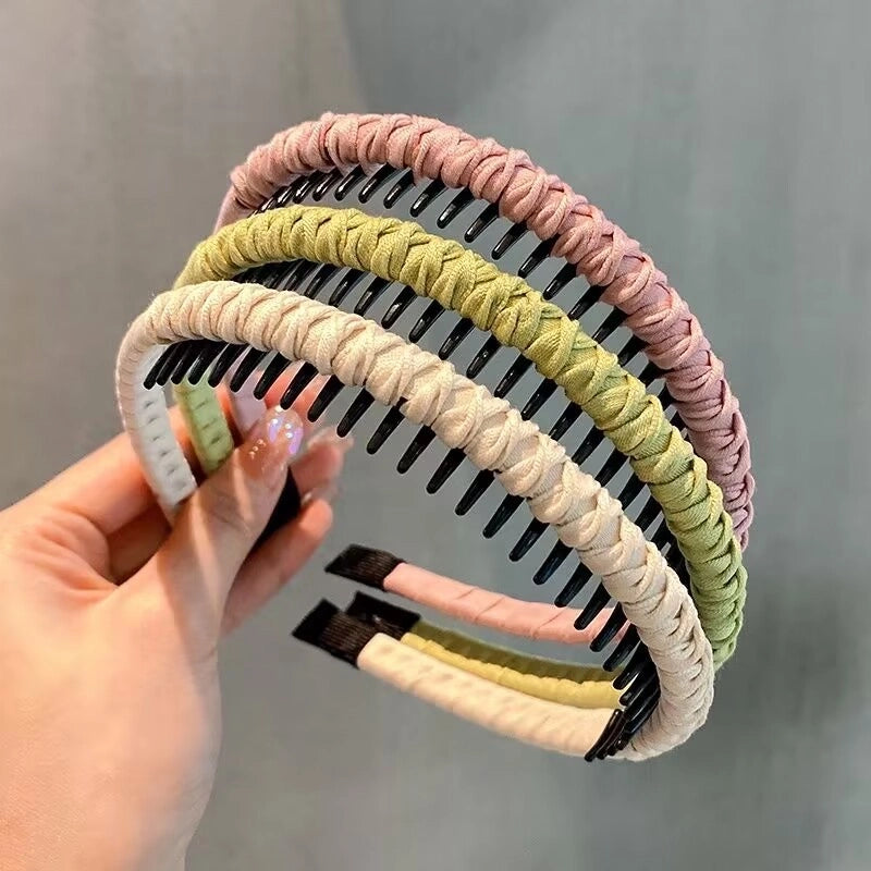 Women’s Minimalist Classic Style Solid Color Cloth Hair Band