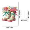 uk.everydayedeals (Limited Stock)DIY Acrylic Diamond Painting Desktop Tabletop Ornament - Wellies