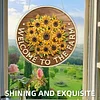Sunflower DIY Diamond Painting Hanging Pendants Acrylic Crafts Kit for Home Wall Decor