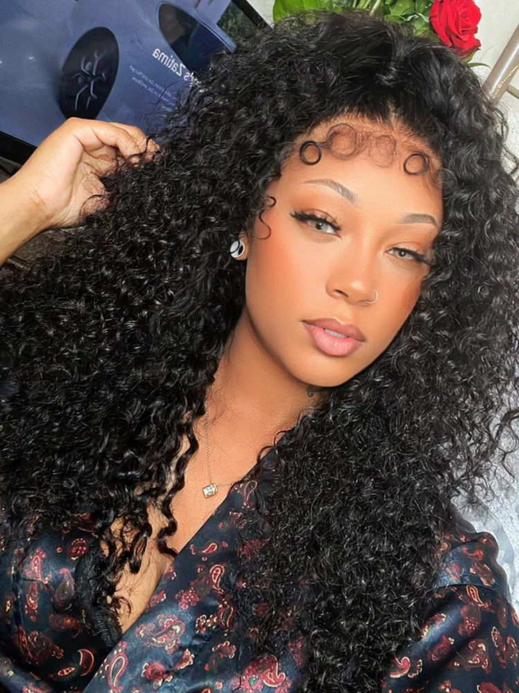 Xsywig 3C Edges Wear Go Glueless Water Wave Wig With Sweet Curly Babyhair